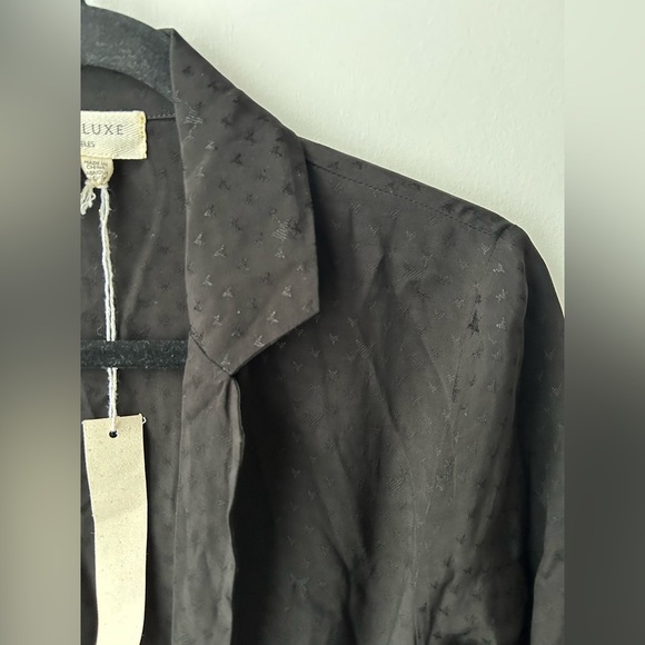 Saltwater luxe black stars robe waisted kimono style black - Picture 2 of 14